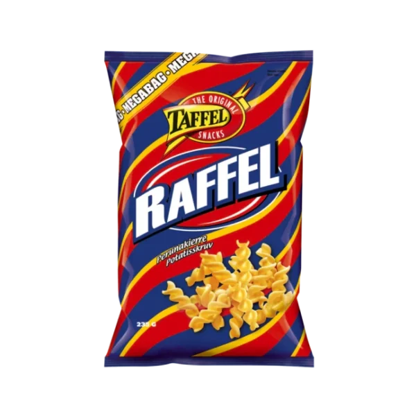 Taffel Raffel Saltade Potatisspiraler 235 g - Chips