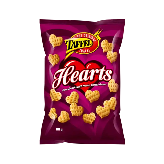 Taffel Hearts Kryddade Majssnacks 200 g - Chips