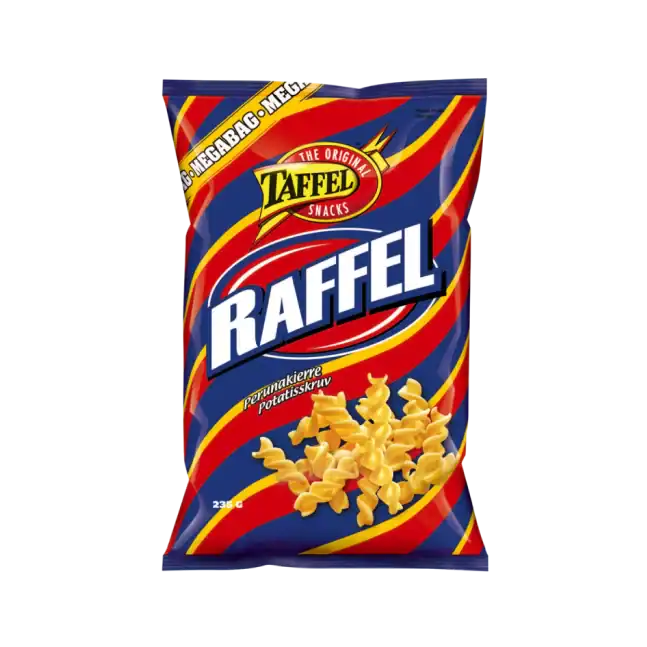 Taffel Raffel Saltade Potatisspiraler 235 g - Chips