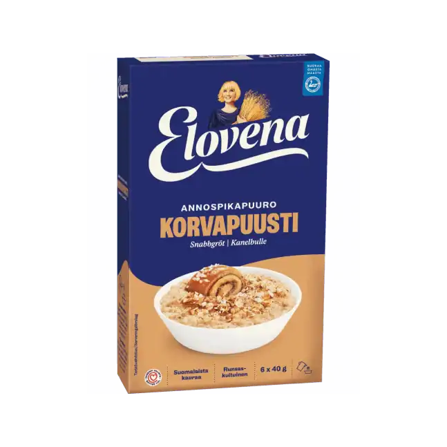 Elovena Kanelbulle - Korvapuusti 240g portionsförpackad
