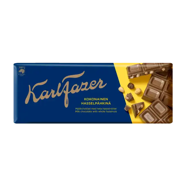Karl Fazer Hasselnöt 200g Chokladkaka